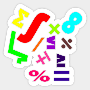 Mathematical formulas Sticker